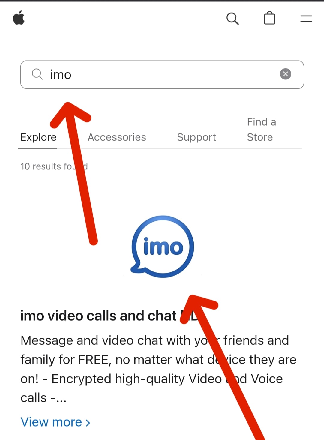 Download imo iOS Devices